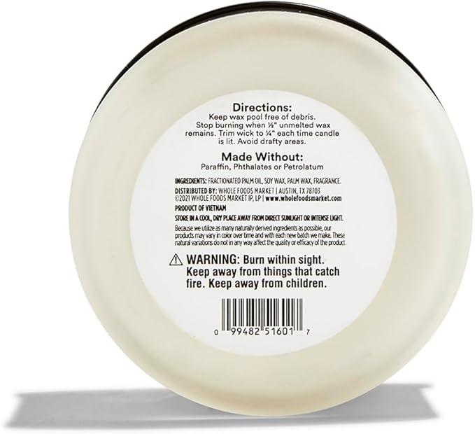 365 by Whole Foods Market, Scented Candle, Palo Santo & Rosewood, 40 Hour Burn - Image 2