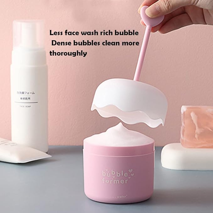 Face Wash Foam Maker, Facial Cleanser Foam Cup Froth Whip Bubble Maker Skin - Image 4