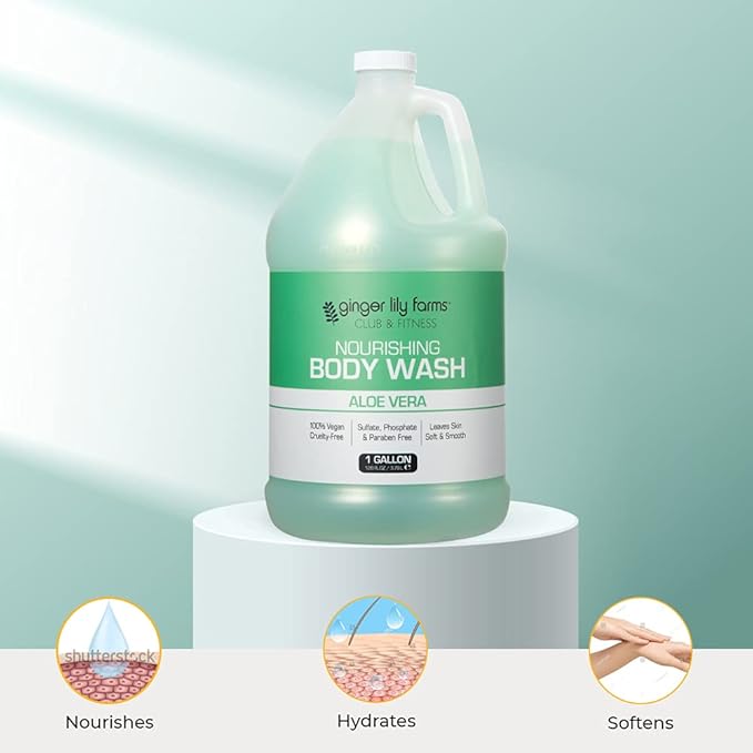 Ginger Lily Farms Club & Fitness Nourishing Body Wash, 100% Vegan & Cruelty-Free - Image 6