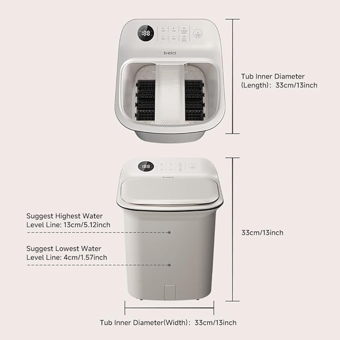 13-inch Foot Spa with Fully Automatic Electric Massage Dual-Action System - Image 6
