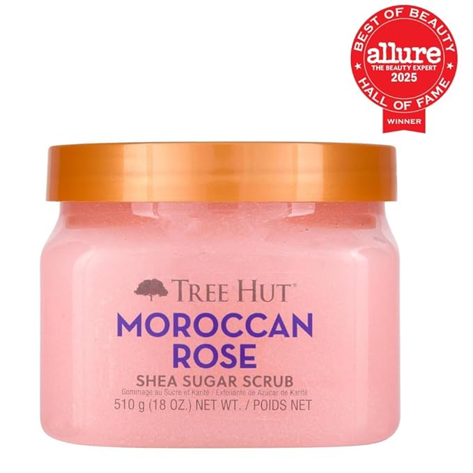 Tree Hut Moroccan Rose Shea Sugar Scrub, Mothers Day Gifts, Exfoliating & - Image 3