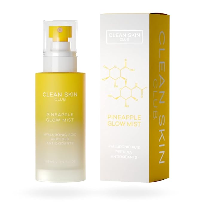 CLEAN SKIN CLUB Pineapple Glow Mist | Hyaluronic Acid + Peptides | Papaya + by CLEANSKINCLUB