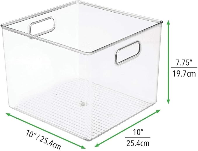 mDesign Plastic Modern Storage Organizer Bin Basket - Image 8