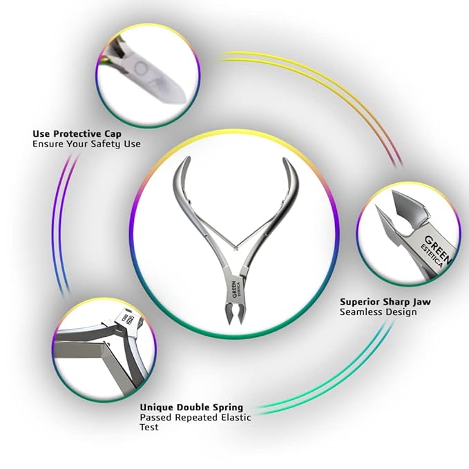 Professional Cuticle Trimmer Nail Cuticle Cutter Stainless Steel Cuticle Nippers - Image 5