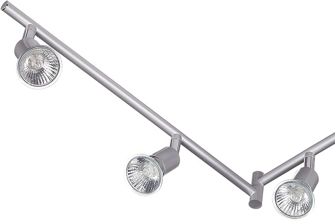 Globe Electric 59351 Payton 6-Light Foldable Track Lighting, Matte Silver - Image 4