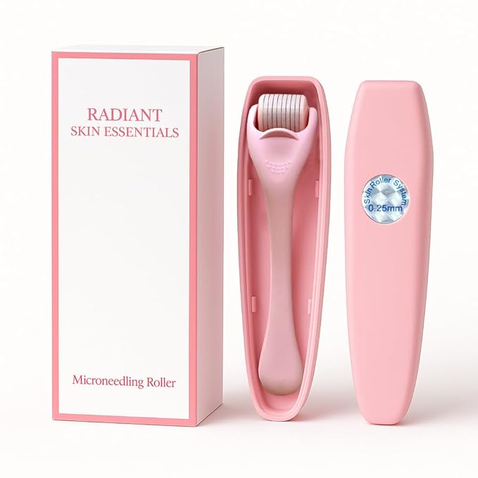 540 Stainless Steel Micropoint Derma Roller – Microneedling Roller by RadiantSkinEssentials
