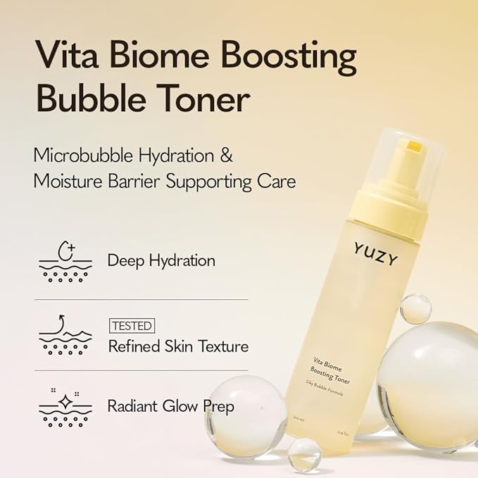 YUZY Vita Biome Bubble Toner, Hydrating Korean Facial Toner - Image 2