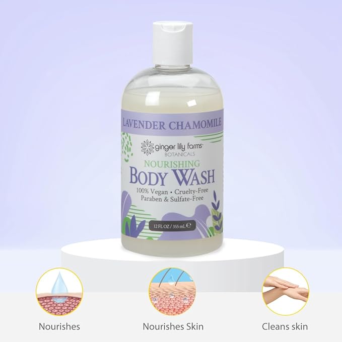 Ginger Lily Farms Botanicals Nourishing Body Wash, 100% Vegan & Cruelty-Free - Image 6