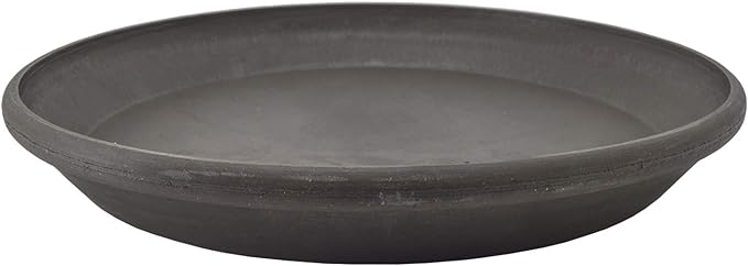 PSW Pot Collection AP30DC 12-inch Plastic/Stone/Wood Composite Plant Saucer by PSW