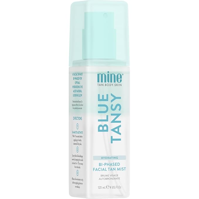 Minetan Clear Face Tan Mist | Blue Tansy Oil Infused Facial Self Tanning Spray by MineTanBodySkin