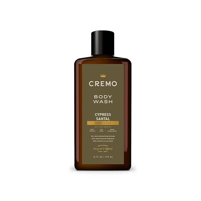 Cremo Body Wash for Men, Rich-Lathering Cypress Santal, 16 Fl Oz by CremoCompany