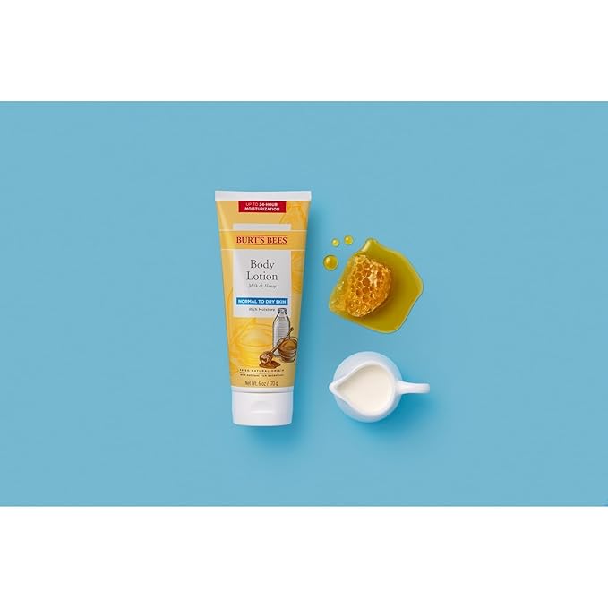 Burt's Bees Naturally Nourishing Milk & Honey Body Lotion 6 oz - Image 9