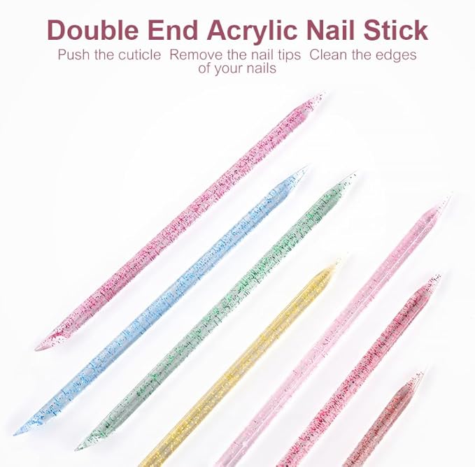 100Pcs Disposable Nail Sticks Double-End Nail Cuticle Pusher Remover Nail Care - Image 7