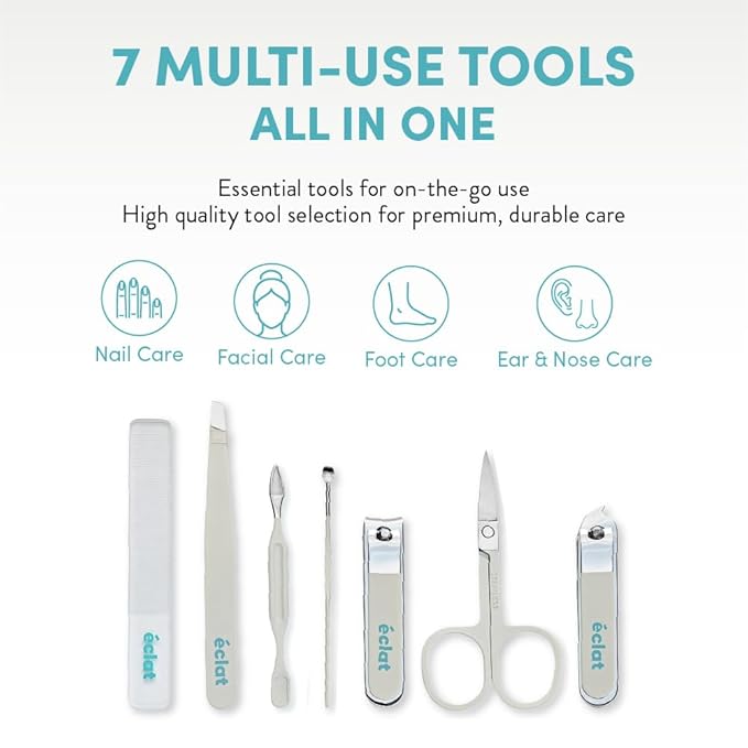 Éclat Manicure Pedicure Kit for Men & Women, Cuticle Pusher, Personal Care - Image 2