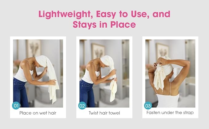 Hair RePear The Ultimate Hair Towel – Standard 21" x 44" Cotton Hair Towel - Image 5