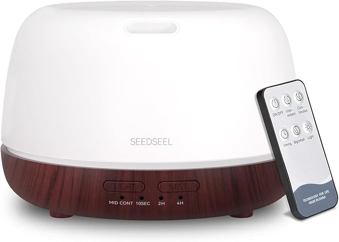 SEEDSEEL 300ML Essential Oil Diffuser, Aromatherapy Diffuser by SEEDSEEL
