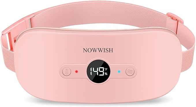NOWWISH Heating Pad for Period Cramps Pain Relief, Portable Electric Cordless by NOWWISH