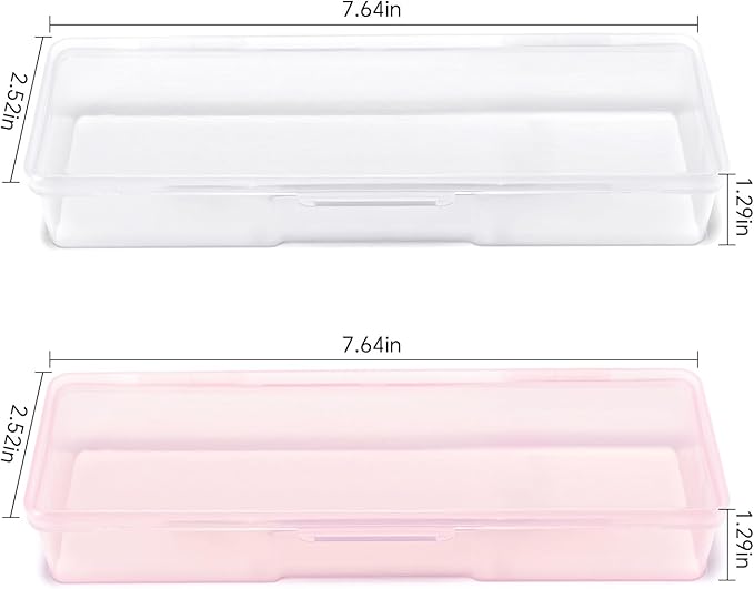 4Pcs Transparent Storage Boxes For Nail Tool Professional Pedicure Manicure - Image 3