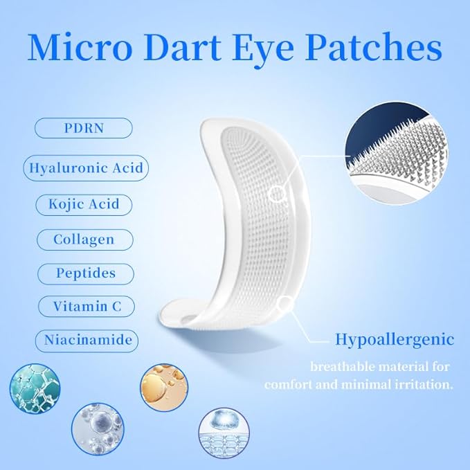 8 pairs PDRN Micro Eye Patches, Under Eye Patches - Image 3