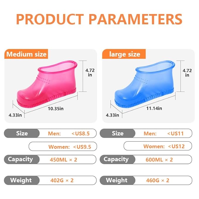 Massage Foot Spa Shoes Portable Feet Soaking Tub, Movable Foot Soaker Pedicure - Image 5