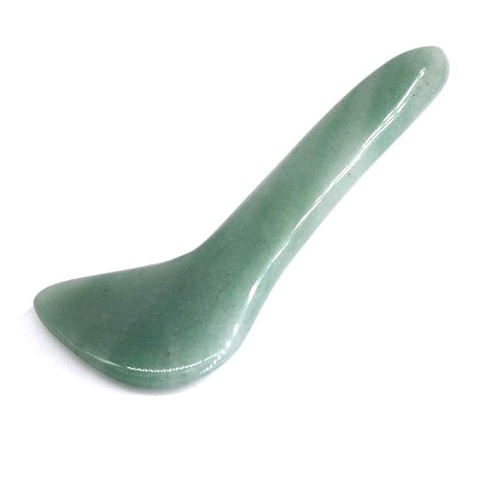 Gua Sha Facial Tool Natural Jade Stone Massage Board Tools by Unknown
