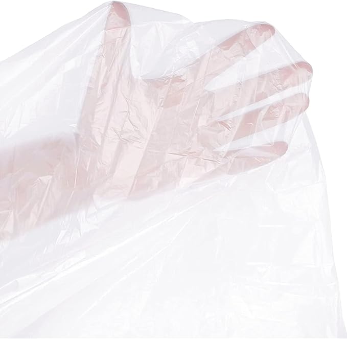 50 Pieces Disposable Plastic Sheeting, - Image 3