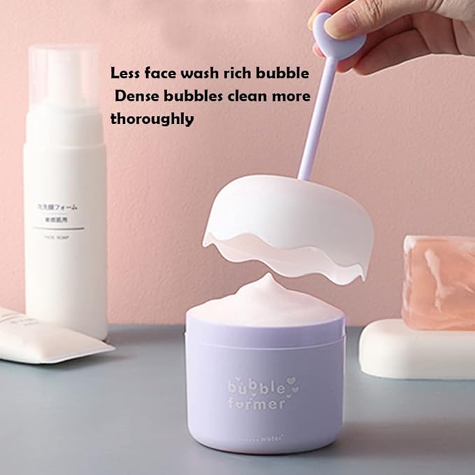 Face Wash Foam Maker, Facial Cleanser Foam Cup Froth Whip Bubble Maker Skin - Image 4