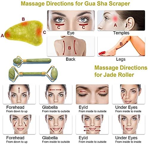 3 in 1 Jade Roller & Gua Sha Set - Image 2