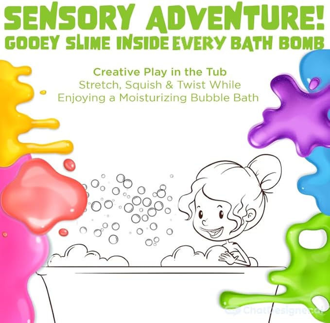 Bubble Bombs for Kids with Surprise Bath Slime Inside - Image 8