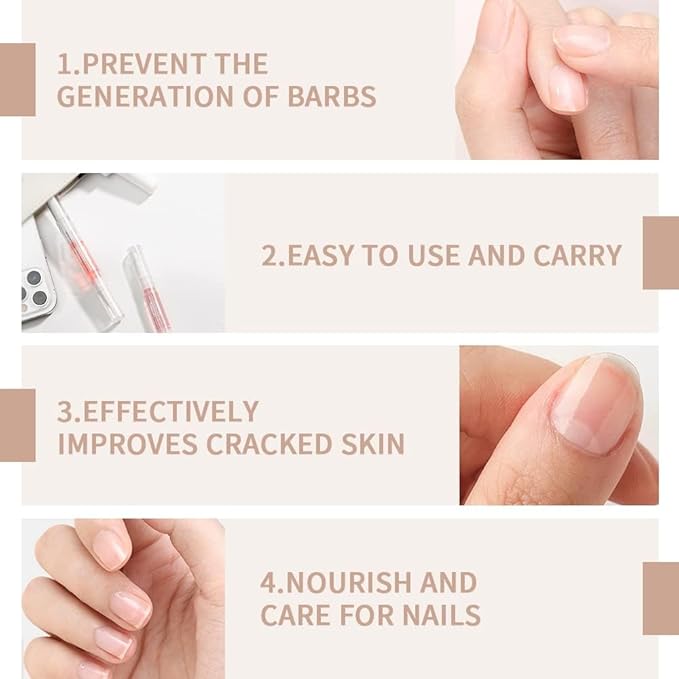 6Pcs Nail Cuticle Oils Nail Nutrition Oil Pen Nail Nourishment Pens 6 Smell - Image 3