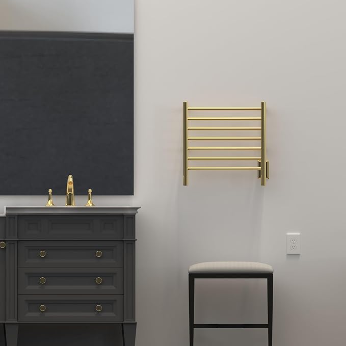 Amba RWHS-SPG Radiant Small 7 Bar Towel Warmer in Polished Gold by Amba