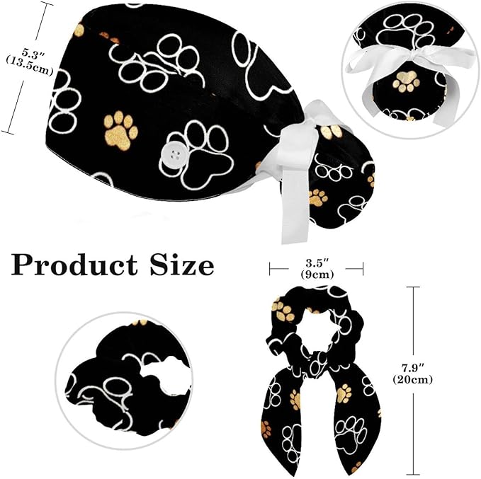 Ethnic Aztec Pattern Adjustable Scrub Cap Hat - Image 2
