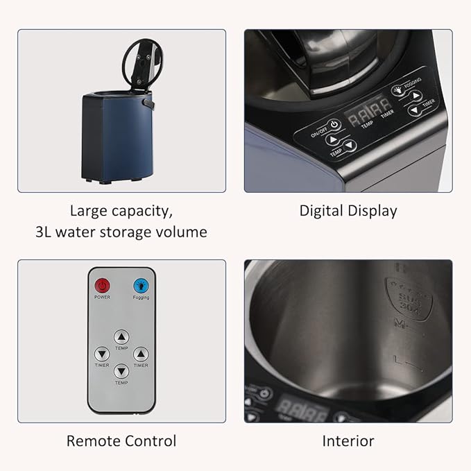 Sauna Steamer, Portable Steam Generator, 3L Stainless Steel Steam Pot - Image 6