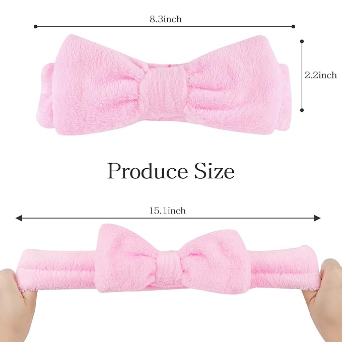 Casoty Pink 6 Pcs Spa Headband, Hair Band - Image 5