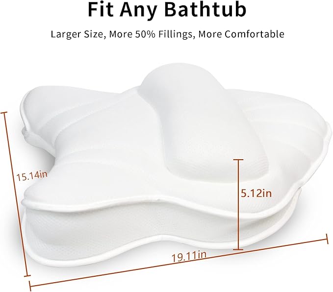 Poemland Extra Thick Large Bath Pillow - Image 3