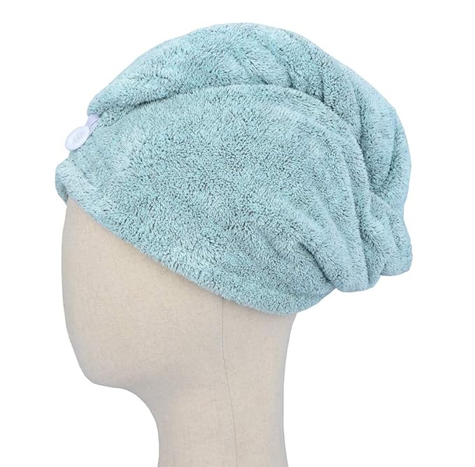 HOPESHINE Hair Towel Twist Microfiber Bamboo Fabric Women's Soft Shower Towels - Image 3