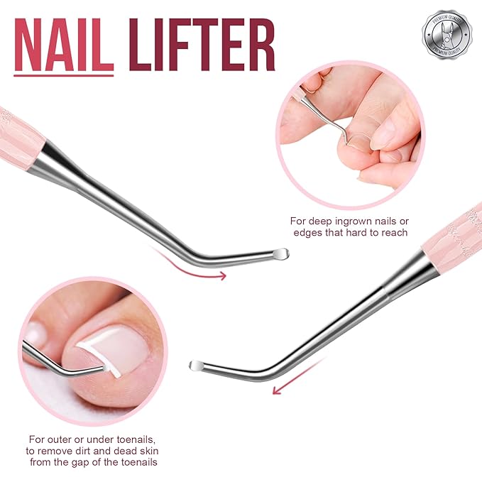FANDAMEI Cuticle Kit, Cuticle Trimmer, Cuticle Nippers, Ingrown Toenail Removal - Image 5