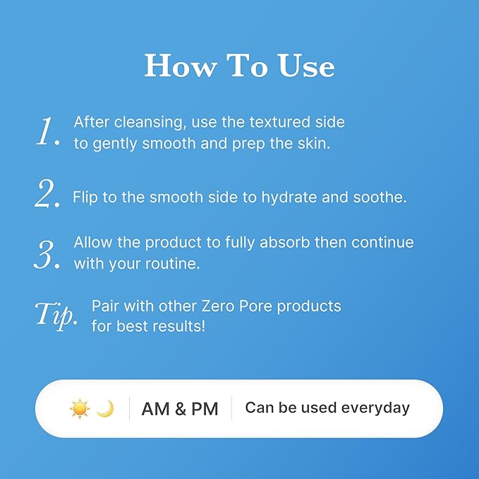 medicube Toner Pads Zero Pore Pad Mild 2.0 | Gentle Calming Toner Pad - Image 6