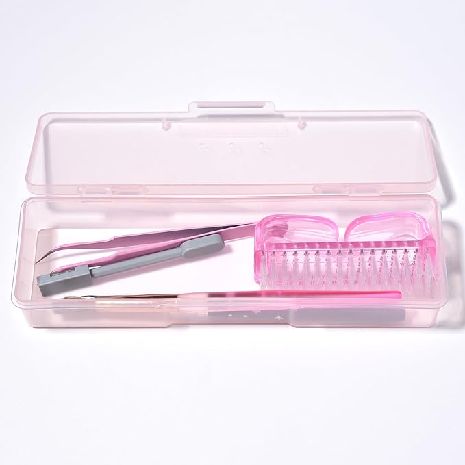 4Pcs Transparent Storage Boxes For Nail Tool Professional Pedicure Manicure - Image 2