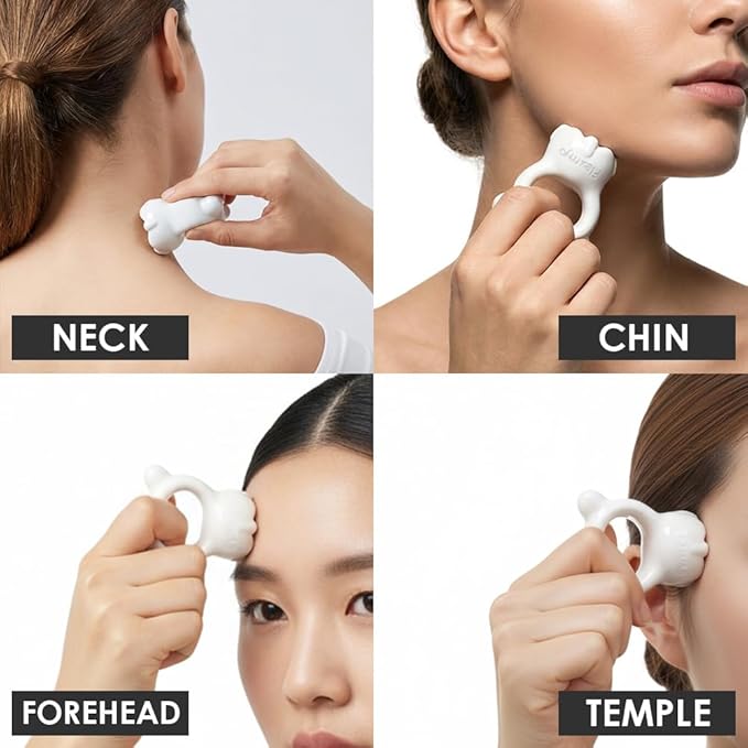 Ring Gua Sha Fascia Tool. Face & Body Massager – Non-Toxic Clay Ceramic - Image 3