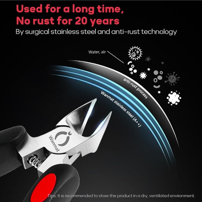 Toe Nail Clipper for Ingrown or Thick Toenails, Toenails Trimmer and - Image 5