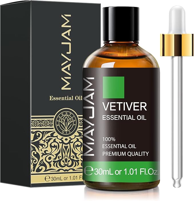MAYJAM Vetiver Essential Oil 30ML, Pure Vetiver Oil Essential Oils - Image 2