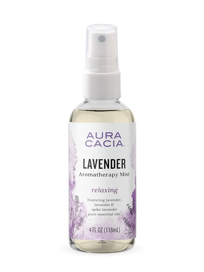 Aura Cacia Relaxing Lavender Aromatherapy Mist, Lavender Pure Essential Oils by AuraCacia