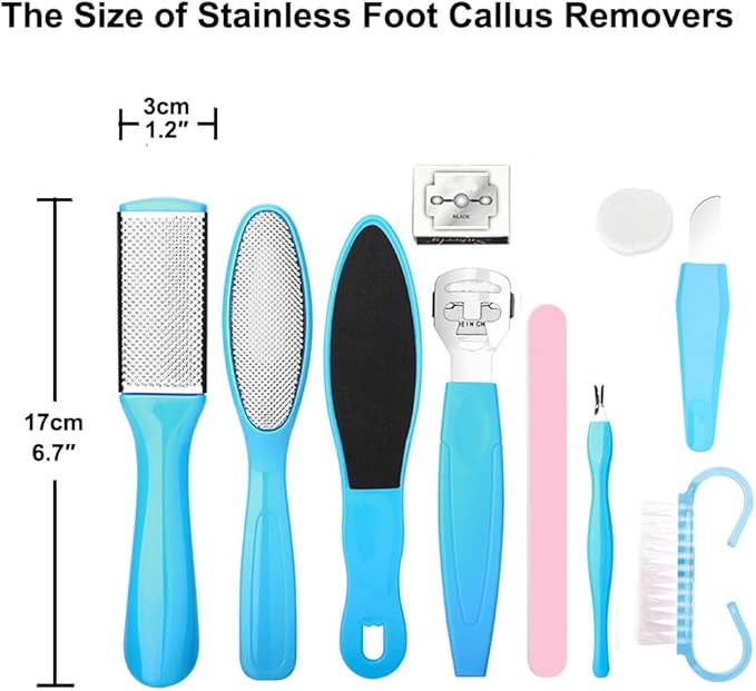 Stainless Callus Removers Set Foot File Pedicure Tools Kit - Image 4