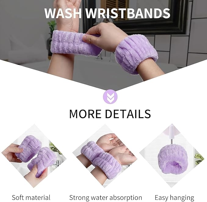 16pcs Skincare Headband Set, Headband Set - Image 4