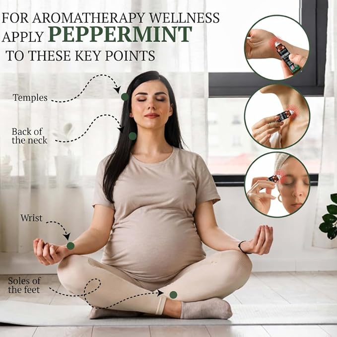Peppermint Essential Oil Roll On – Cooling Aromatherapy Peppermint Oil - Image 3