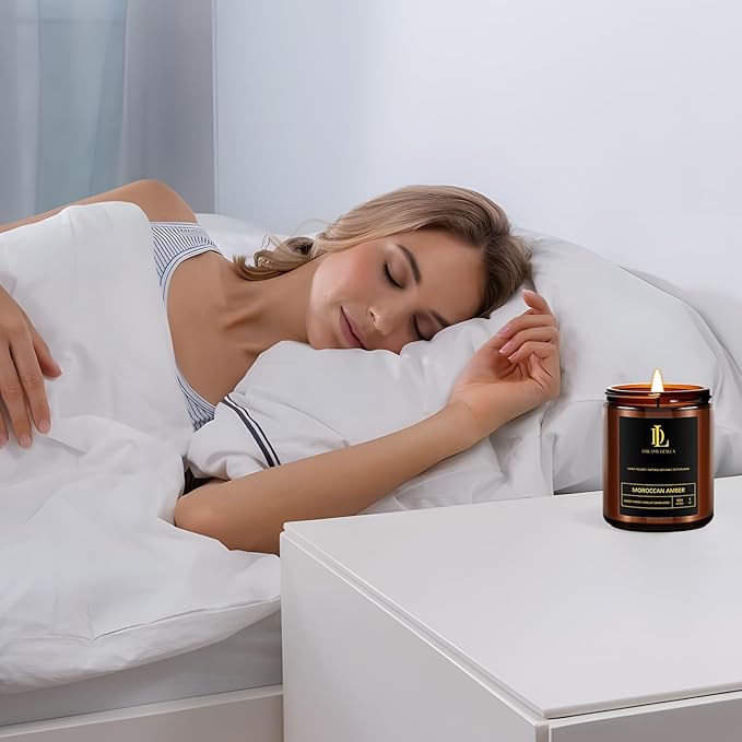 Scented Candles for Men, Moroccan Amber Candle for Home, Soy Wax Candles Gift - Image 4