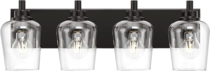 Bathroom Light Fixtures, 4-Light Modern Vanity Light by Metwet