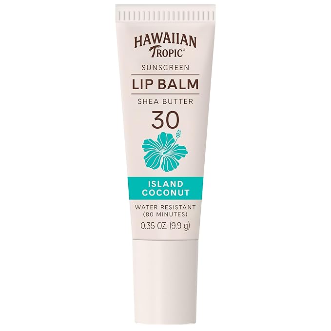 Hawaiian Tropic Lip Sunscreen SPF 30, Island Coconut | SPF Lip Balm, Beach by HawaiianTropic