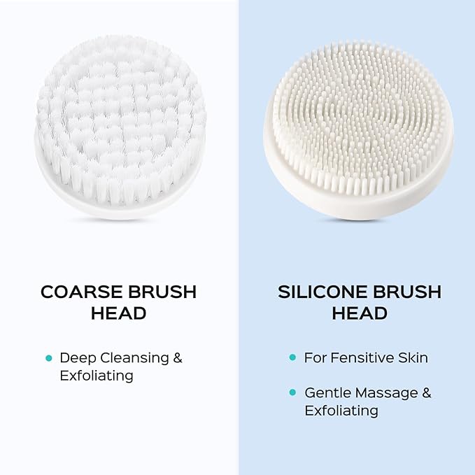 COSLUS Facial Cleansing Brush Silicone Face Scrubber: 2 in1 FBS-D Electric - Image 7